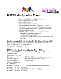 MCFSC Jr. Synchro Team - Manitowoc County Figure Skating Club