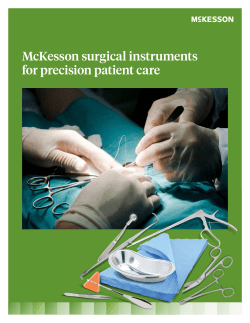 Surgical Instrument Catalog - McKesson Medical