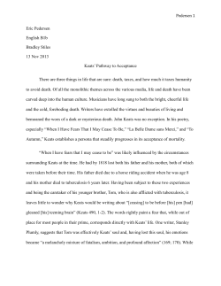 Pedersen 1 Eric Pedersen English B1b Bradley Stiles 13 Nov 2013