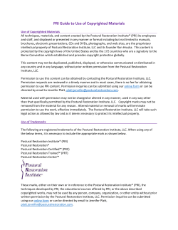PRI Guide to Use of Copyrighted Materials