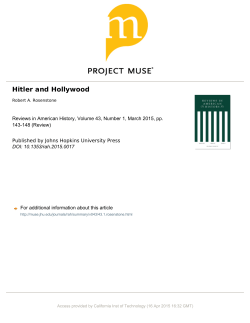 Hitler and Hollywood