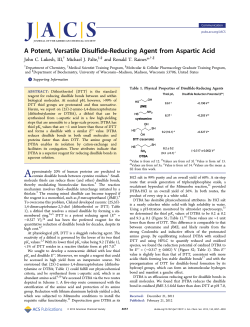 A Potent, Versatile Disulfide-Reducing Agent from Aspartic Acid