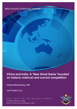 China and India: A `New Great Game`