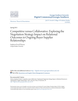 Competitive versus Collaborative: Exploring the Negotiation