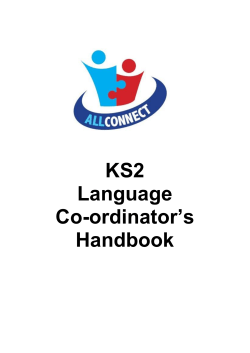 KS2 Language Co-ordinator`s Handbook