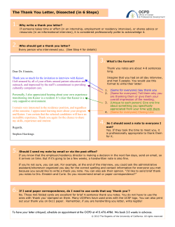 The Thank You Letter, Dissected (in 6 Steps)