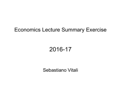 Economics Lecture Summary Exercise
