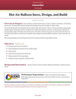 Hot Air Balloon Intro, Design, and Build