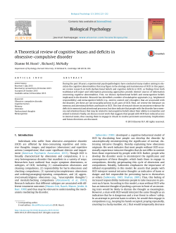 A Theoretical review of cognitive biases and deficits in obsessive