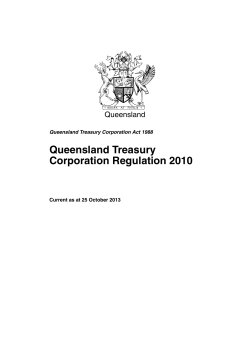Queensland Treasury Corporation Regulation 2010