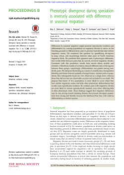Phenotypic divergence during speciation is inversely associated