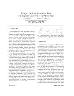 Straight Line Skeleton in Linear Time, Topologically Equivalent to