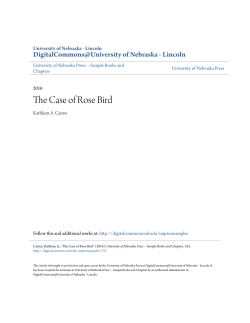 The Case of Rose Bird - DigitalCommons@University of Nebraska