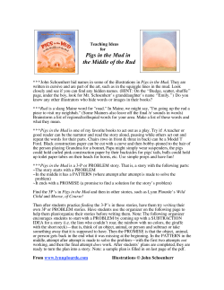 Pigs in the Mud in the Middle of the Rud