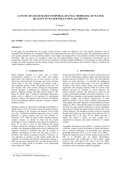 A STUDY OF GIS-SD BASED TEMPORAL