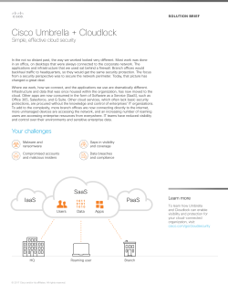 Cisco Umbrella + Cloudlock Solution Brief