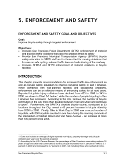 5. enforcement and safety - San Francisco Municipal Transportation