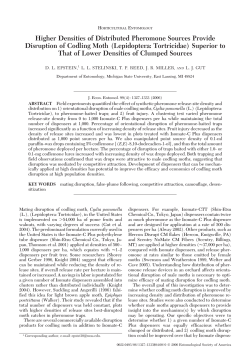 Higher Densities of Distributed Pheromone Sources Provide