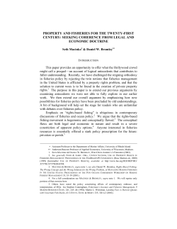 property and fisheries for the twenty-first century