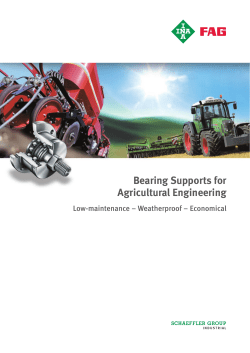Bearing Supports for Agricultural Engineering Low