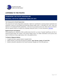 here - Pacific Islands Forum Secretariat
