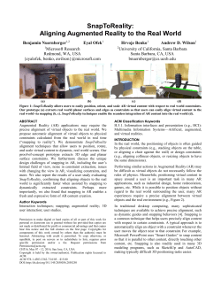 SnapToReality: Aligning Augmented Reality to the Real World