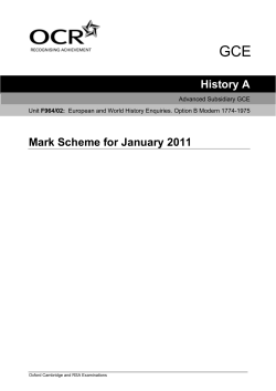 European and world history enquiries - Option B - Modern