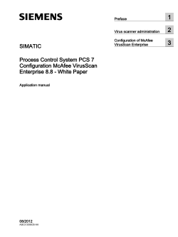 Configuration McAfee VirusScan Enterprise 8.8