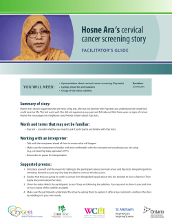 Hosne Ara - Cancer Care Ontario