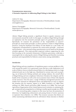 Conservation principle - Centre for Maritime Research