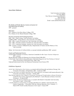 CV - Yale Art Gallery