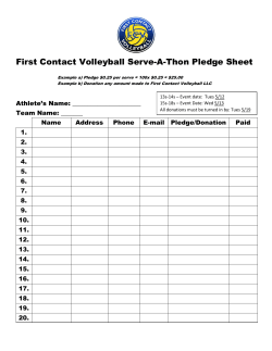 First Contact Volleyball Serve-A