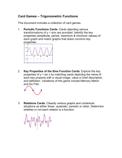 Card Games &ndash; Trigonometric Functions - intro page