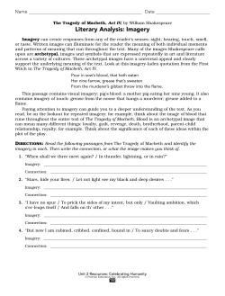 The British Tradition: Unit Two Resources