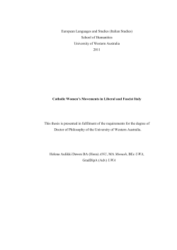 European Languages and Studies (Italian Studies)