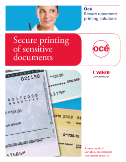 Secure Printing of Sensitive Documents