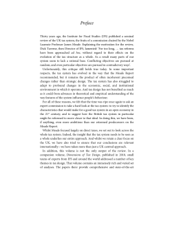 Tax Design - Institute for Fiscal Studies
