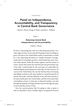 Panel on Independence, Accountability, and