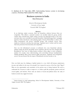 Business systems in India