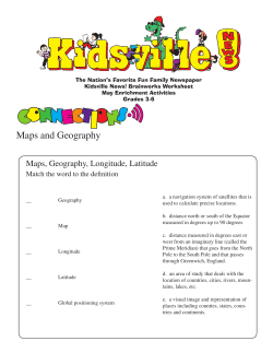Maps and Geography