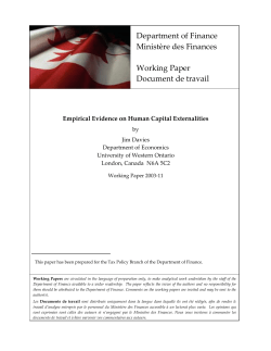 Empirical Evidence on Human Capital Externalities