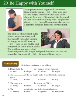 20 Be Happy with Yourself