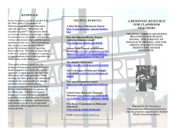 Brochure - A response resource for classroom teachers: fielding