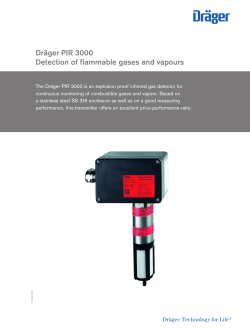 Dr&auml;ger PIR 3000 Flammable Gas Detection