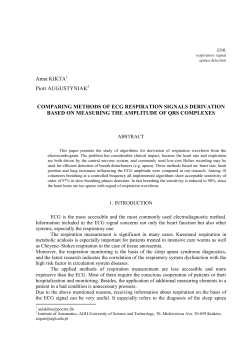 comparing methods of ecg respiration signals derivation