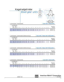Right Angle Bevel Gear Units