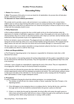 Absconding Policy - Easton Royal Academy