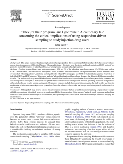 - International Journal of Drug Policy
