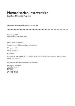 Humanitarian Intervention