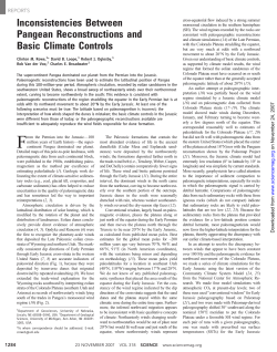 Inconsistencies between Pangean reconstructions and basic climate